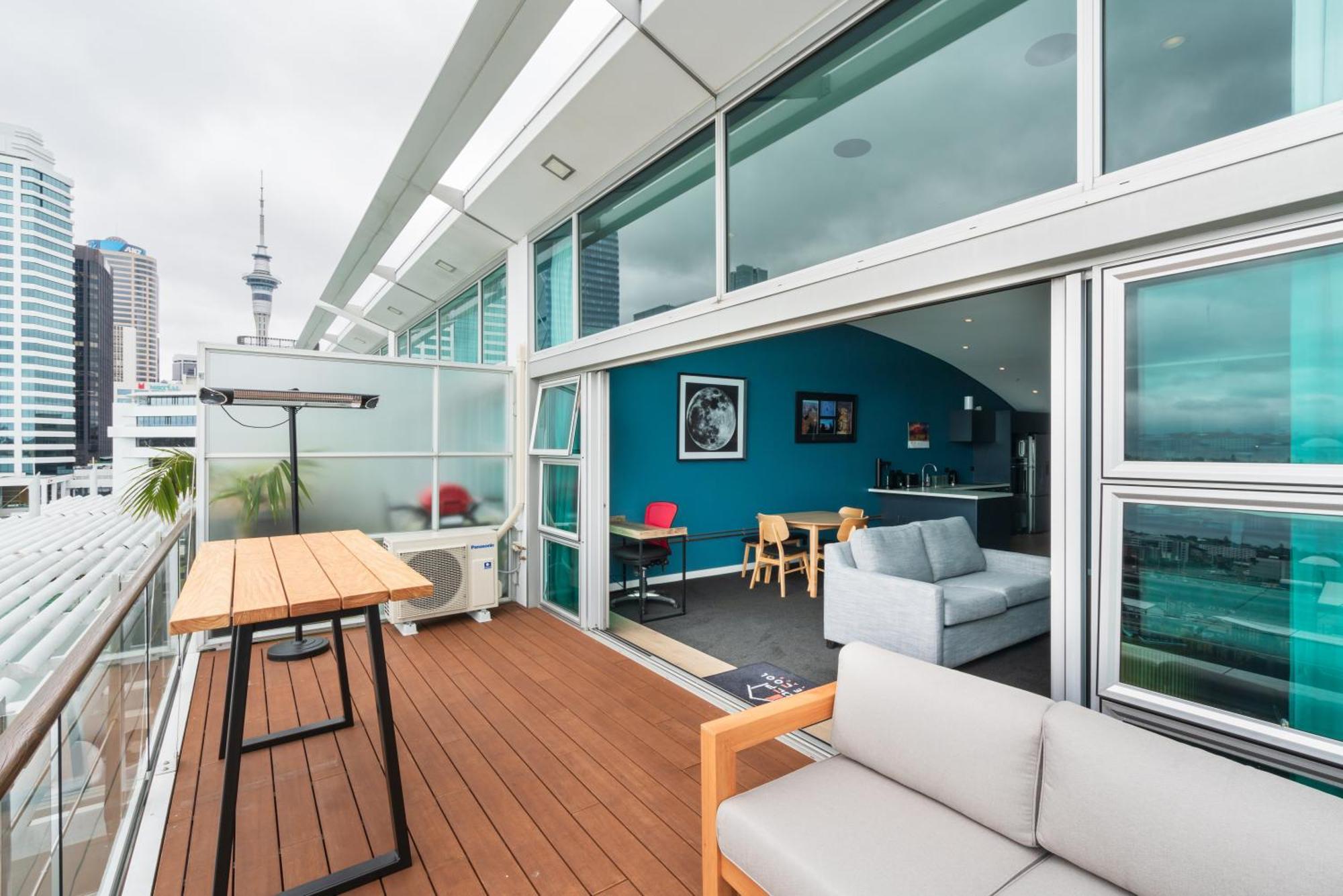 Penthouse Apartment With Stunning Harbour Views Auckland Dış mekan fotoğraf